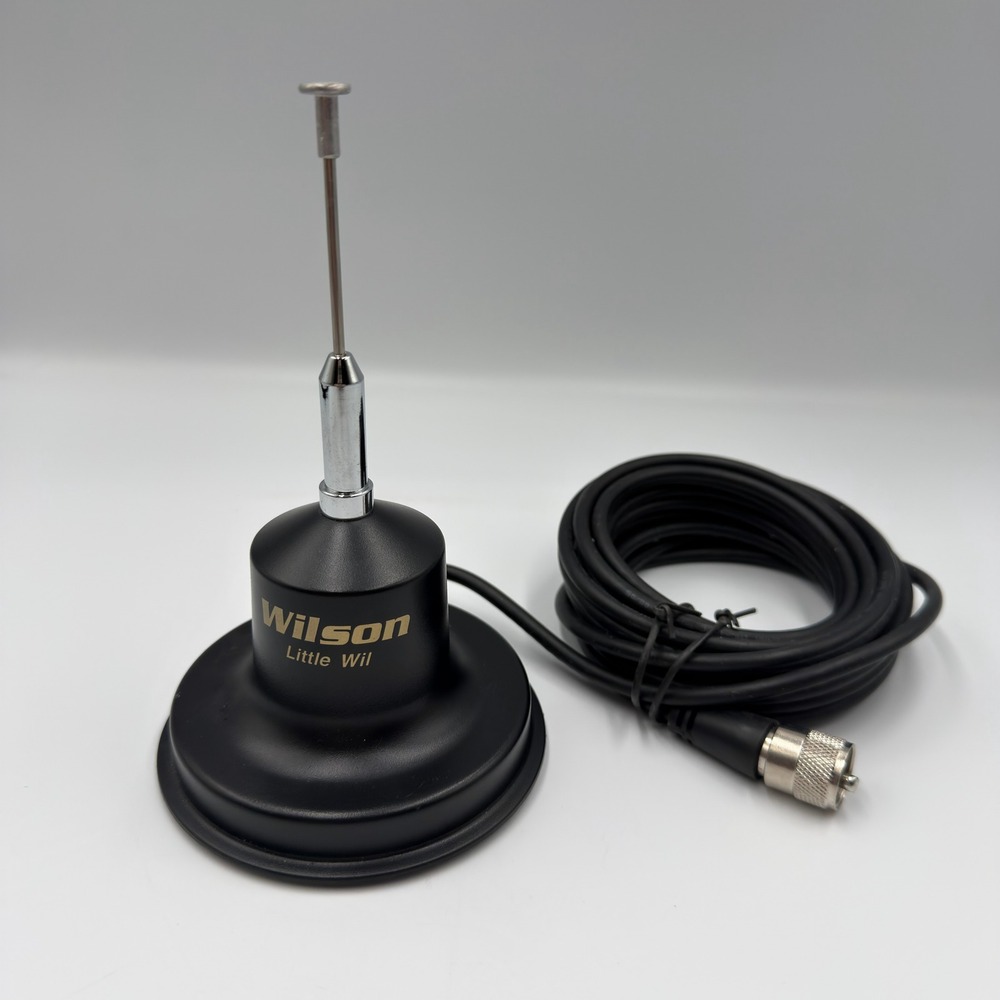 Wilson Little Wil Magnet Mount CB Antenna 300W 15ft Coax PL-259 Connector Black
